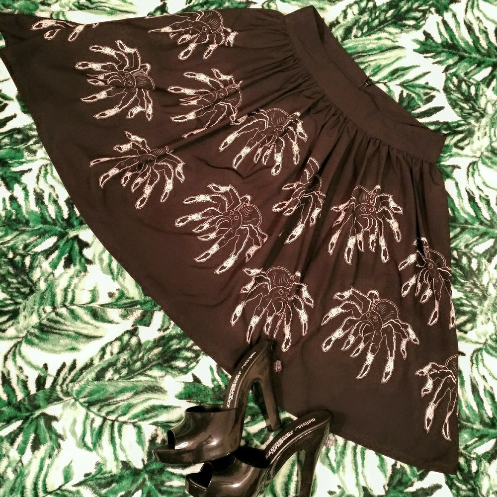 Sourpuss Spiders Skirt